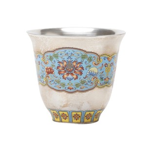 JOJO'S L. PD.proceedings.茶杯掐丝银珐琅彩999鎏银品茗杯 |会刊