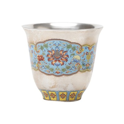 JOJO'S L. PD.proceedings.茶杯掐丝银珐琅彩999鎏银品茗杯 |会刊