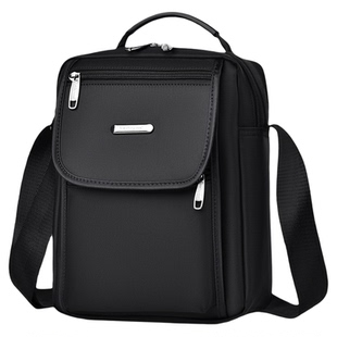 2024新款男包斜挎包防水手机包高级感单肩包大容量休闲牛津布斜挎