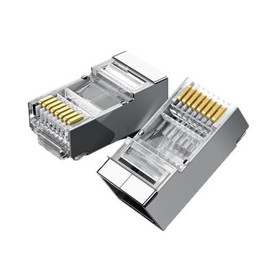 绿联超五六类万兆屏蔽电脑水晶头