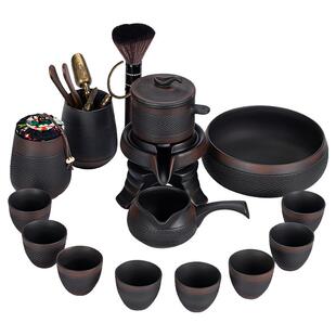 紫陶茶具套装轻奢高档高端大气紫砂自动茶壶家用功夫泡茶2026新款