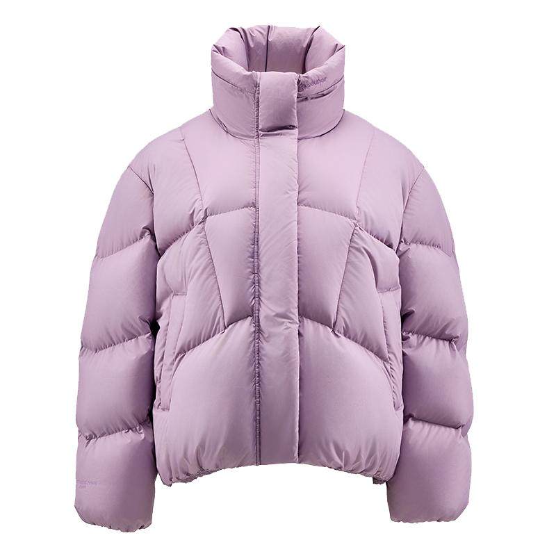 君羽鹅绒服女时尚宽松短款保暖