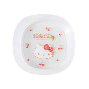 三丽鸥正版凯蒂猫餐盘可爱卡通家用托盘水果盘子零食盘子甜品盘萌