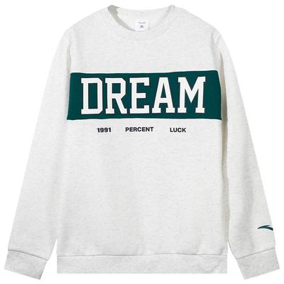 安踏儿童圆领卫衣男童加绒加厚