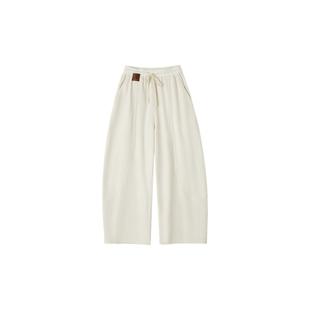 SOMESOWE 摇粒绒弯刀休闲裤