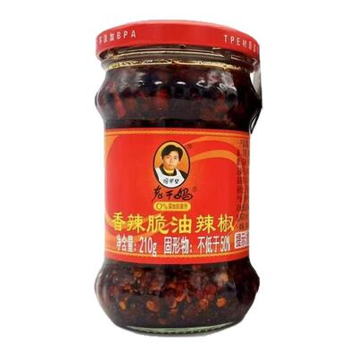 老干妈香辣脆油辣椒酱210g