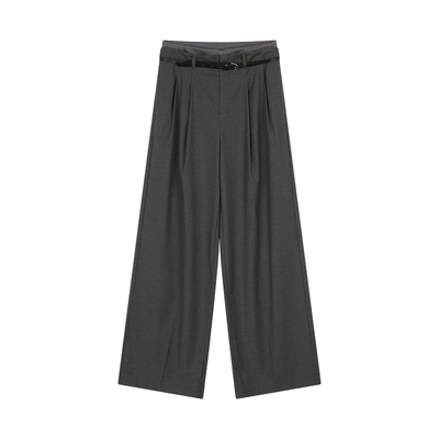 【商场同款】LILY2025新款女装经典宽松休闲百搭直筒裤阔腿裤女