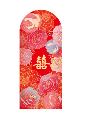 结婚礼红包繁花随礼伴娘利是封
