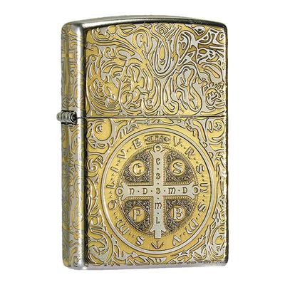 zippo正品打火机正版 康斯坦丁-牧师 五面深雕防风煤油打火机个性