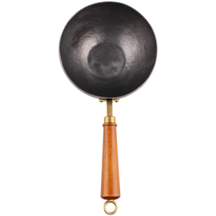 平野匠归手工锻打铁锅一人食奶锅宝宝辅食无涂层平底炒锅家用不粘