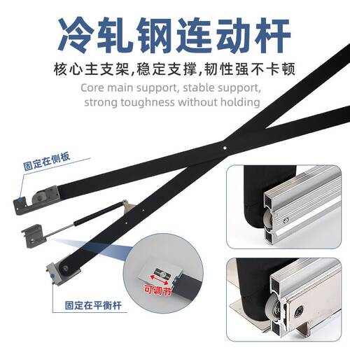橱柜隐藏折叠回旋门轨道双门四门伸缩侧装倒插入式蝴蝶门滑轨配件