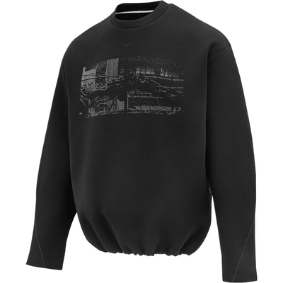 NIKE耐克男子运动休闲印花宽松圆领套头衫卫衣HV1341-010