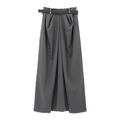 avvenn春季H版型立体裁剪长裙