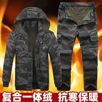 Хлопковая флисовая толстовка с капюшоном, комплект