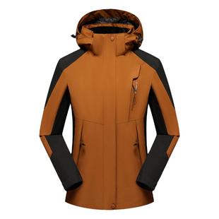 秋冬加厚抓绒冲锋衣三合一两件套情侣登山服女可拆卸外套男可定制