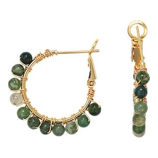 Exhibition/览物馆日韩冷淡风耳圈耳饰气质百搭高级感石制耳环女