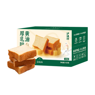泸溪河桃酥黄油厚乳吐司420g