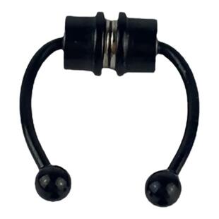 不打孔假鼻环钛钢欧美朋克辣妹无洞磁吸鼻中隔环鼻钉个性免穿孔潮