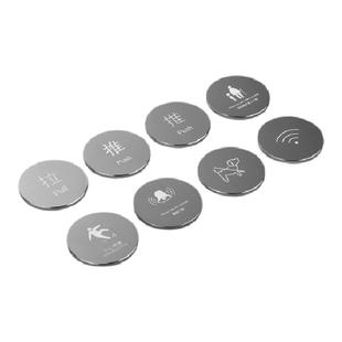 提示牌禁止吸烟推拉移店内禁止拍照内有监控提醒牌铝牌腐蚀标牌标识牌激光商标logo牌贴定制酒店推拉冷热牌