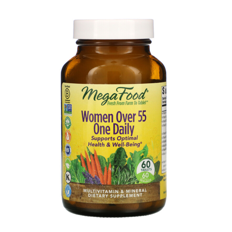 MegaFood Women55+女性复合综合维生素55岁以上once每天一粒daily