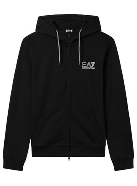 EA7/阿玛尼男士纯棉连帽卫衣外套