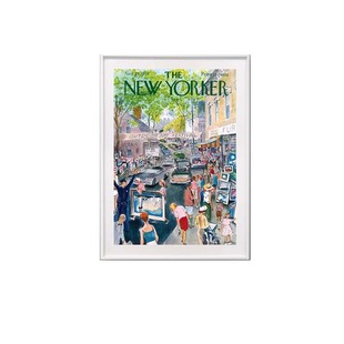 纽约客拼图框1000片49*67.8铝合金55*70留白边广告海报框团购定制