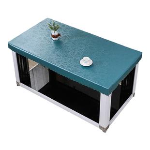 烤火桌防水皮罩长方形烤火桌子罩套耐高温防水防油免洗防烫电炉罩