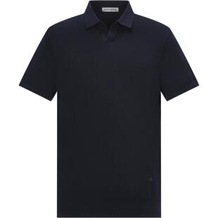 GIOVANNI VALENTINO男士针织polo衫短袖夏季男款休闲海鸥领T恤衫