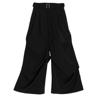 HARE裤子女2025冬季新款休闲个性帅气工装风可拆卸裤子571106