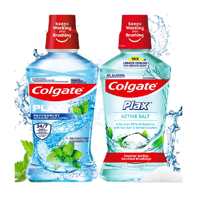 高露洁原装进口漱口水500ml*2瓶