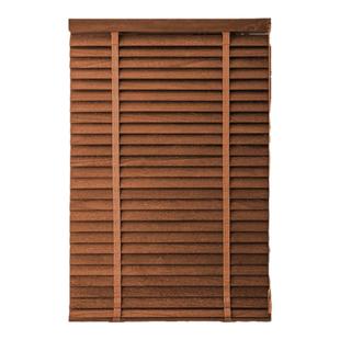 梦之窗实木椴木百叶窗帘2025新款客厅隔断电动拉丝升降卷拉式卷帘