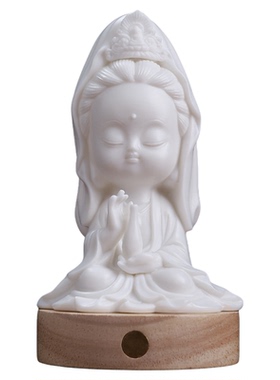 汽车摆件创意陶瓷佛像观音菩萨