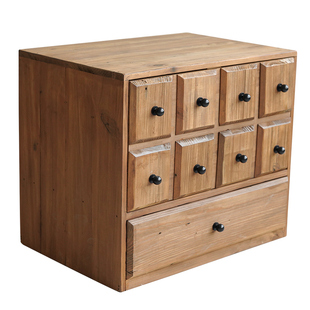 润家家居垒垒柜侘寂风实木卡门柜民宿松木收纳柜模块组合柜床头柜