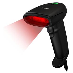 得力AA101-D扫描枪有线一维二维码巴把抢物流快递单条码枪扫码器超市微信支付宝收钱收款收银仓库出入库无线