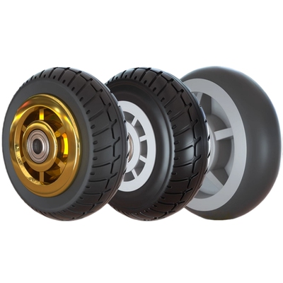 静音橡胶脚轮万向轮3/4/5/6/8寸