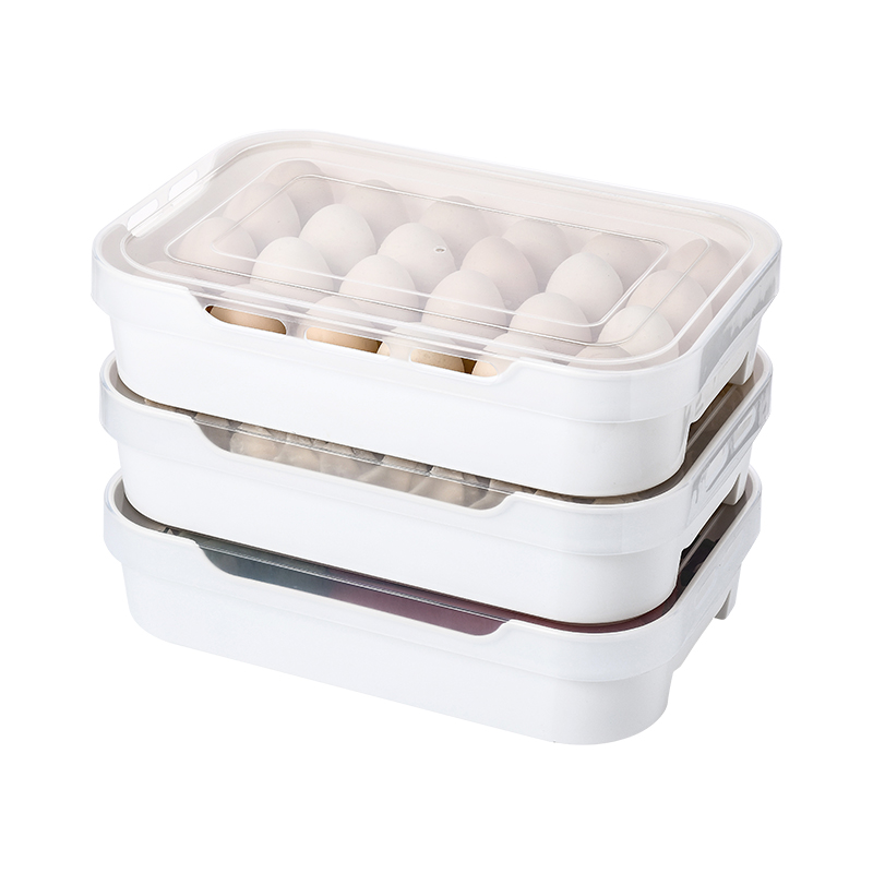 鸡蛋收纳盒冰箱用厨房食品保鲜盒饺子盒冻饺子多层盒子装鸡蛋神器