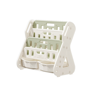 儿童书架绘本架玩具收纳架二合一宝宝家用落地书本玩具柜置物架