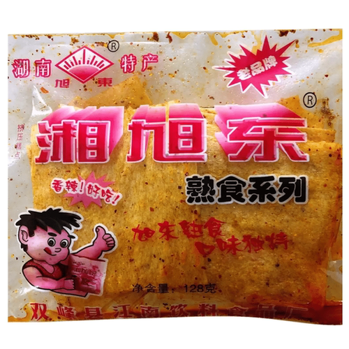 湘旭东大包装辣味豆腐干88g湖南特产袋装休闲零食儿时旭东麻辣片