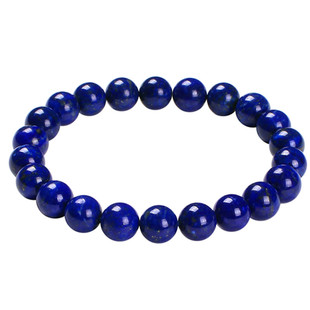 天然8-20mm大颗粒青金石手链阿富汗原矿老料青金石散珠蓝水晶手串