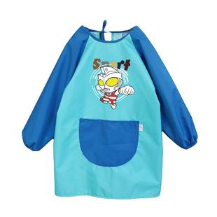 书法画室幼儿园定制logo儿童围裙画画衣防水长袖罩衣幼儿园吃饭衣