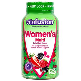 vitafusion美国进口女士维C复合维生素综合女性营养素软糖150粒