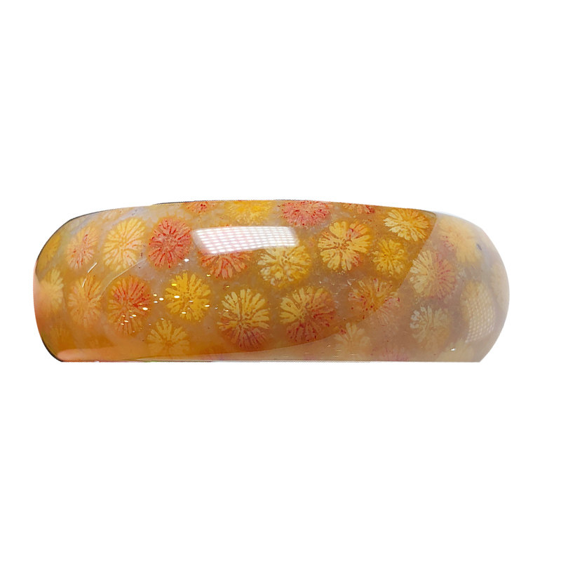 红阳珠宝珊瑚玉菊花石原石时尚龟背富甲天下手串手镯直播间大放漏