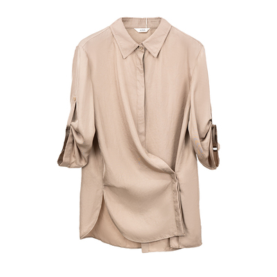 HONRN/红人修身七分袖衬衫外套