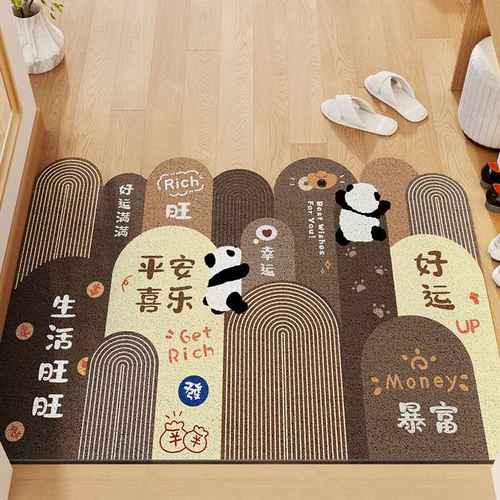 入户门地垫进门门口红色乔迁脚垫门外室外玄关门垫可裁剪丝圈地毯