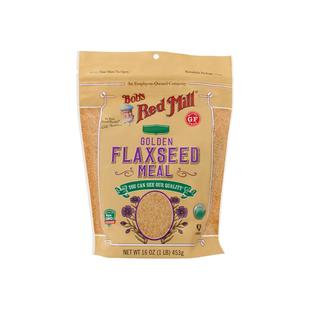 鲍勃红磨坊即食黄金亚麻籽粉无麸质无蔗糖熟亚麻籽粉不饱和脂肪酸