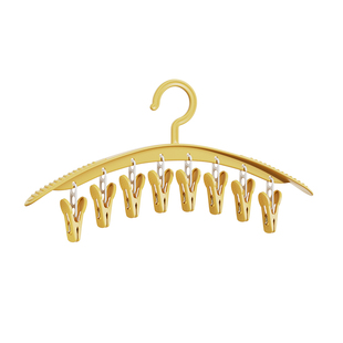 家用多功能晾晒架子袜子神器婴儿儿童晾衣架多夹子袜架凉衣架防滑