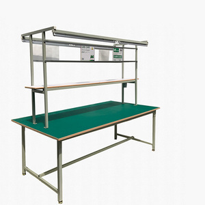 双层拉线车间装配桌防静电工作台