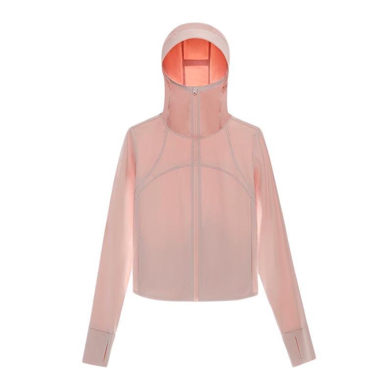 骆驼茶花冰丝防晒衣修身女装轻薄夏季短款外套收腰透气凉感防晒服