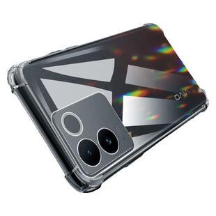 闪擎适用vivos17手机壳硅胶超薄透亮边框防摔s17pro手机套软壳男女款简约气囊vovs17e保护套透明新款镜头全包