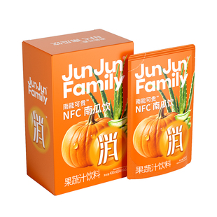 菌君家族南能可贵NFC南瓜芦荟汁祛湿膳食纤维果蔬汁80ml